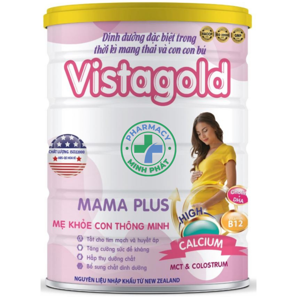 Sữa bột VistaGold Mama plus- Dinh dưỡng đặc biệt trong thời kì mang thai 900g